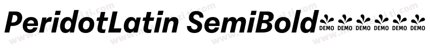PeridotLatin SemiBold字体转换